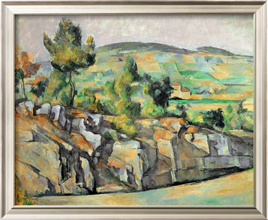 Aix En Provence, Rocky Countryside - Paul Cezanne Painting